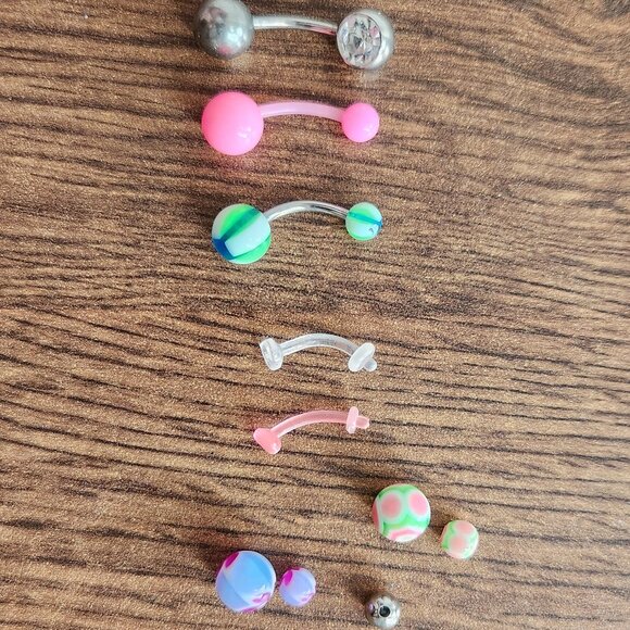 Navel Bellybutton Piercing Jewelry Lot - Picture 1 of 3